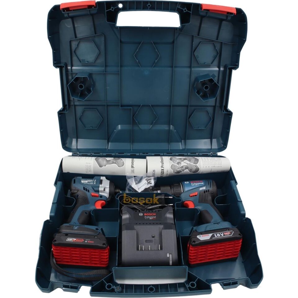 Bosch 2'li Akülü Set GDR 18V-215+GSR 185-LI 2x2 Ah 06019N2023