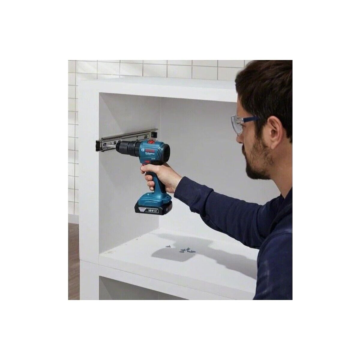 Bosch GWS 180-LI + GSB 185-LI 18V Akülü Vidalama 2X4 Ah Çift Akü Set 06019H9026